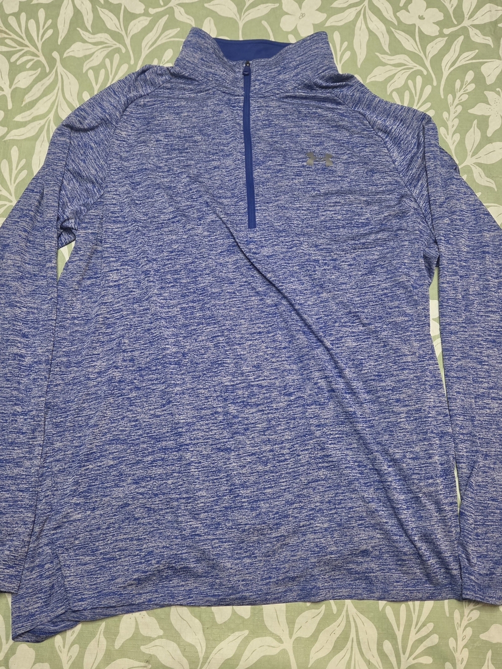 Under Armour Men’s Royal Blue Heather Half-Zip Performance Pullover
